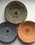 Multiple woven bowls