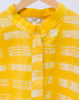Yellow stitch resist shirt