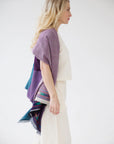 Julahas Light Wool Cape Fusion Teal Purple