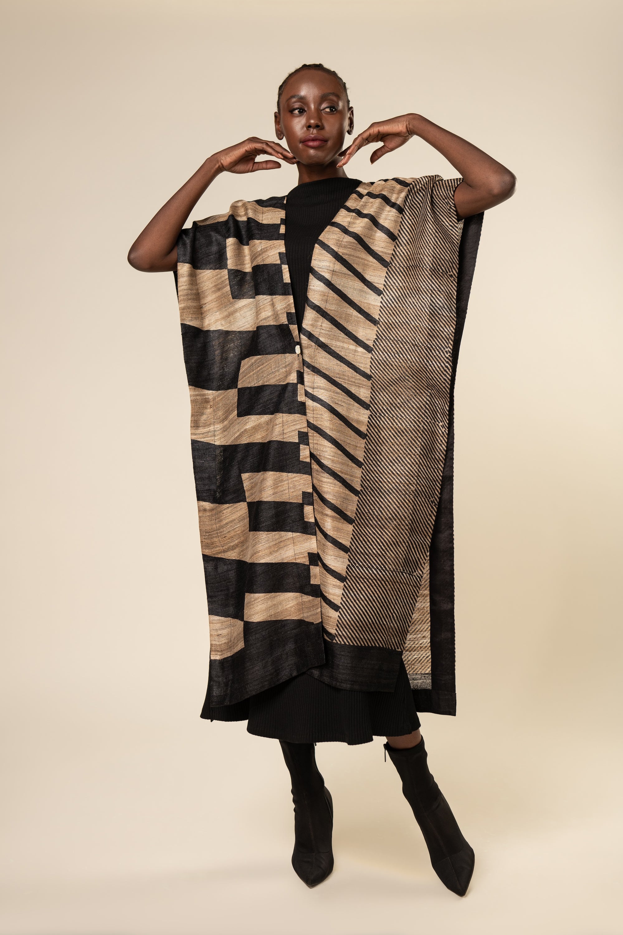 Aeshaane Tussar Peace Silk 4-in-1 Capes (Click for more options)