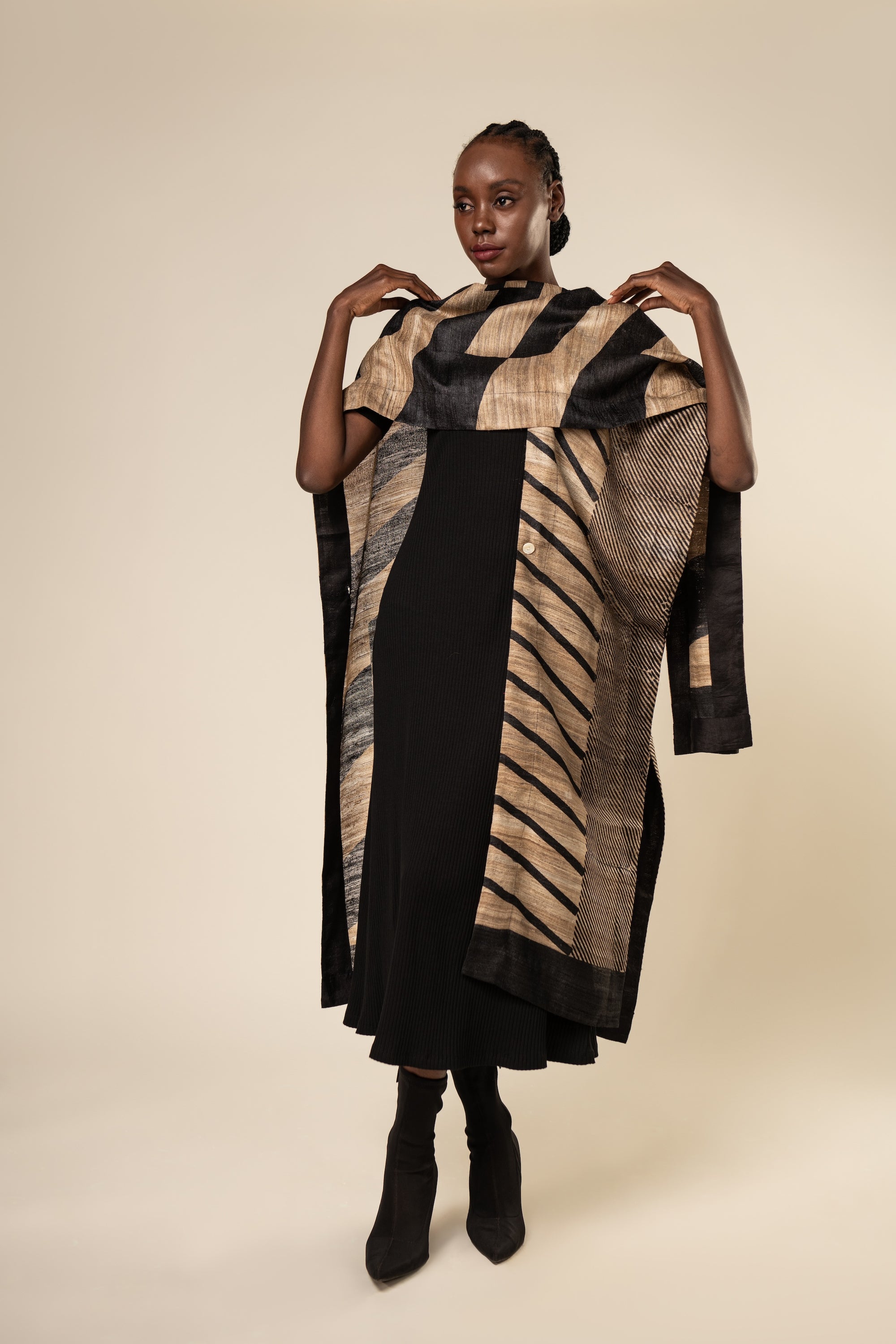 Aeshaane Tussar Peace Silk 4-in-1 Capes (Click for more options)
