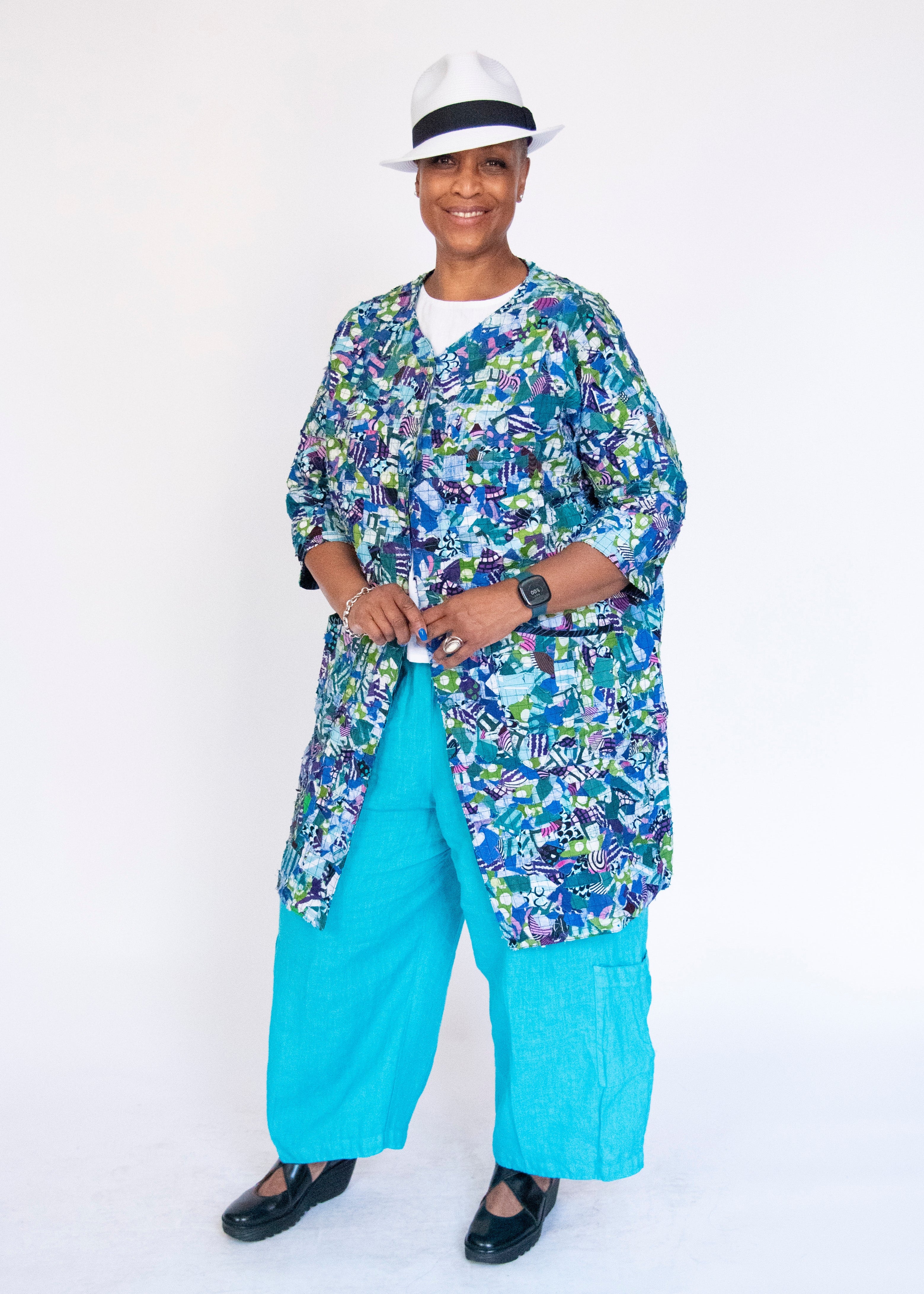 Confetti Open Front Coat – Zuri