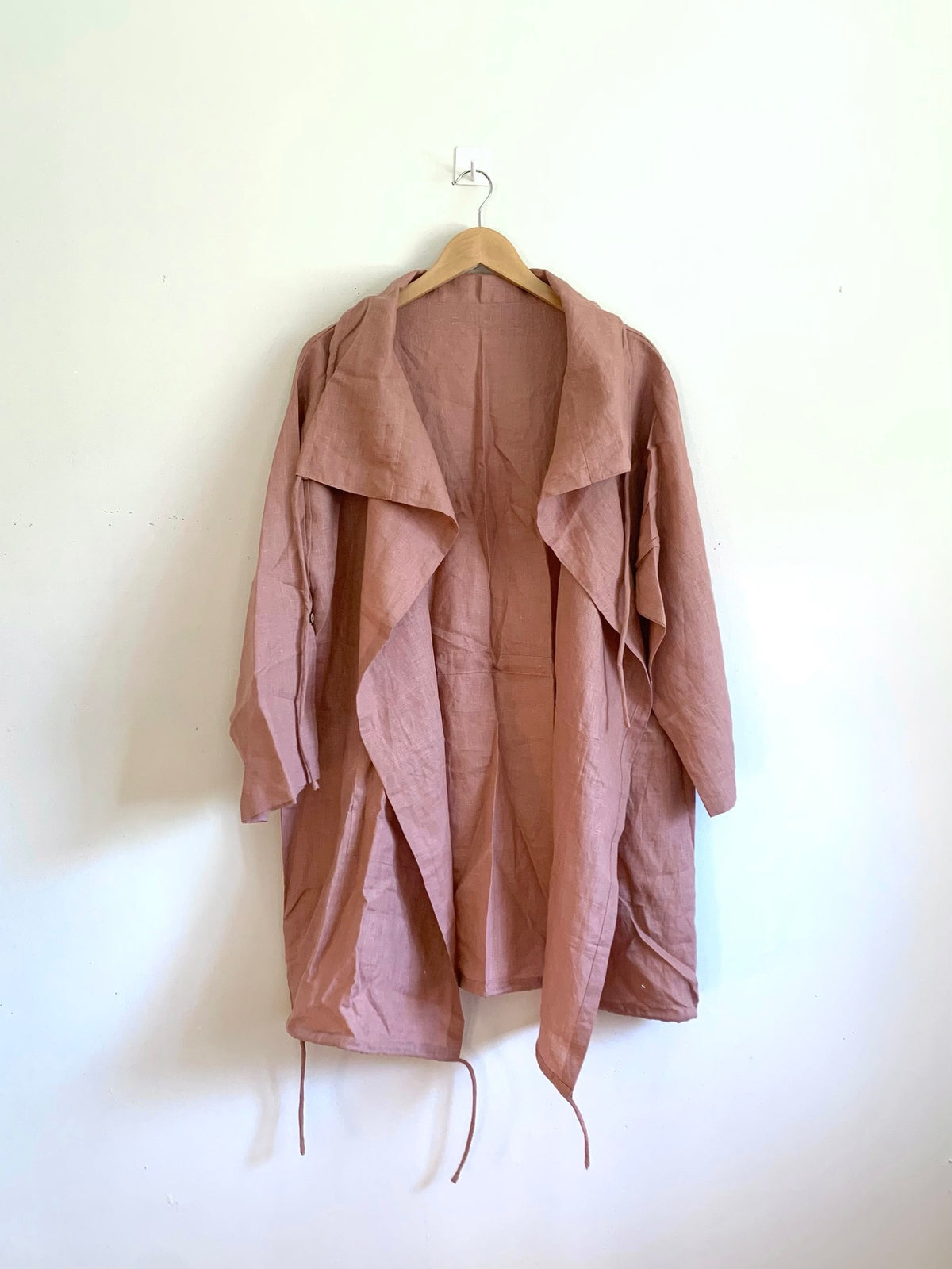 Julahas Linen Clay Drawstring Overlay