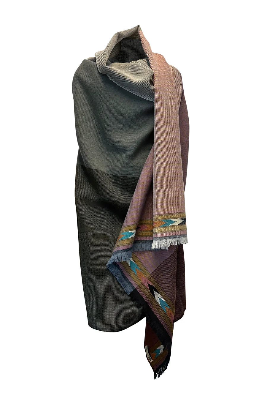 Julahas Light Wool Cape Fusion Dusty Pink