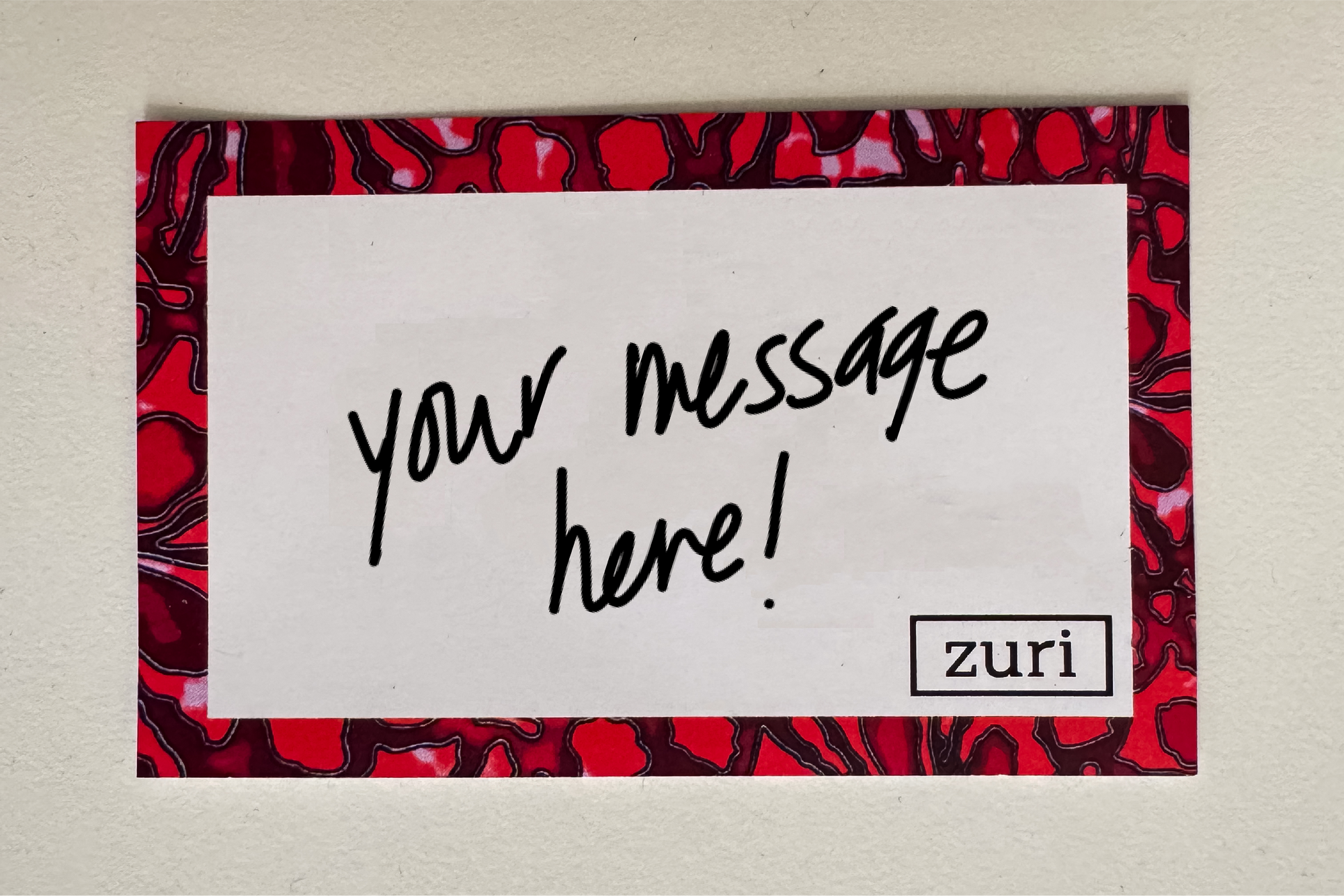 Handwritten Gift Note