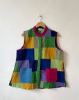 Halo Halo Patchwork Sleeveless Shirt