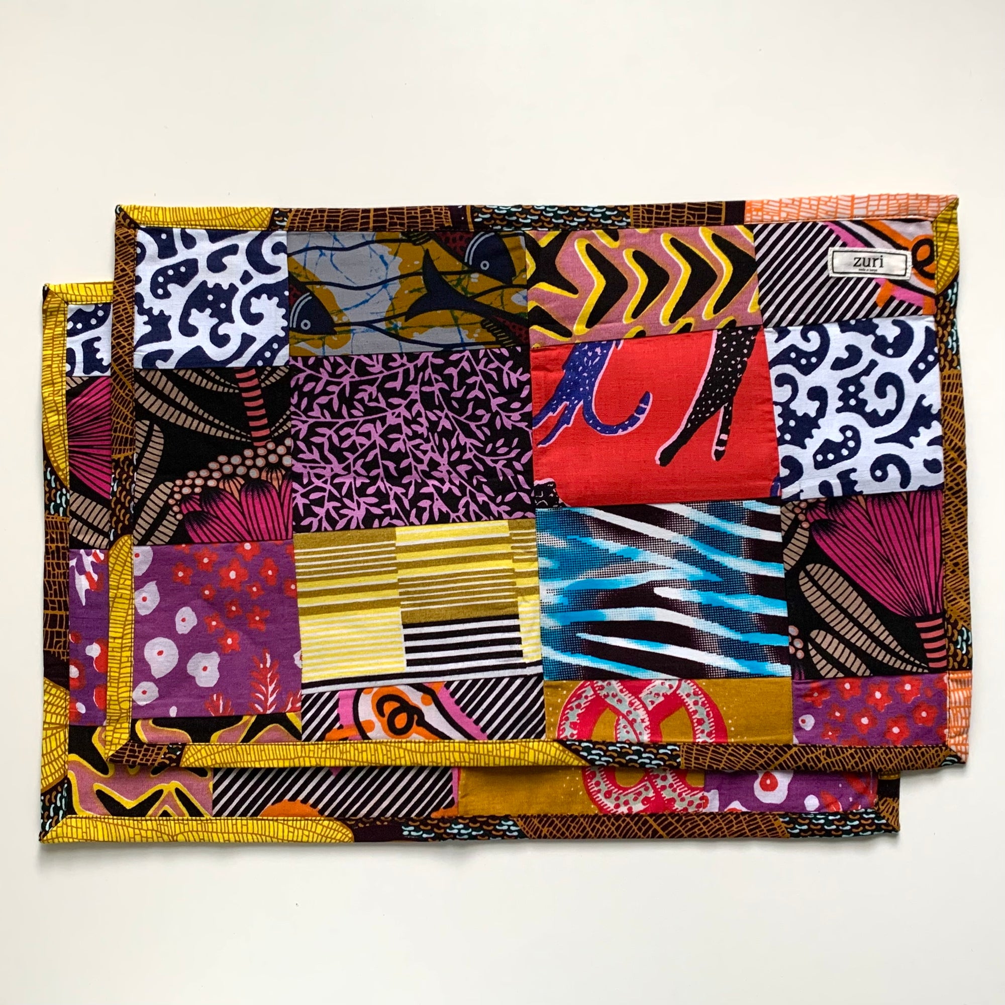 Reversible Patchwork Placemats | Set of 2