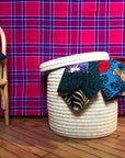 display of rattan basket