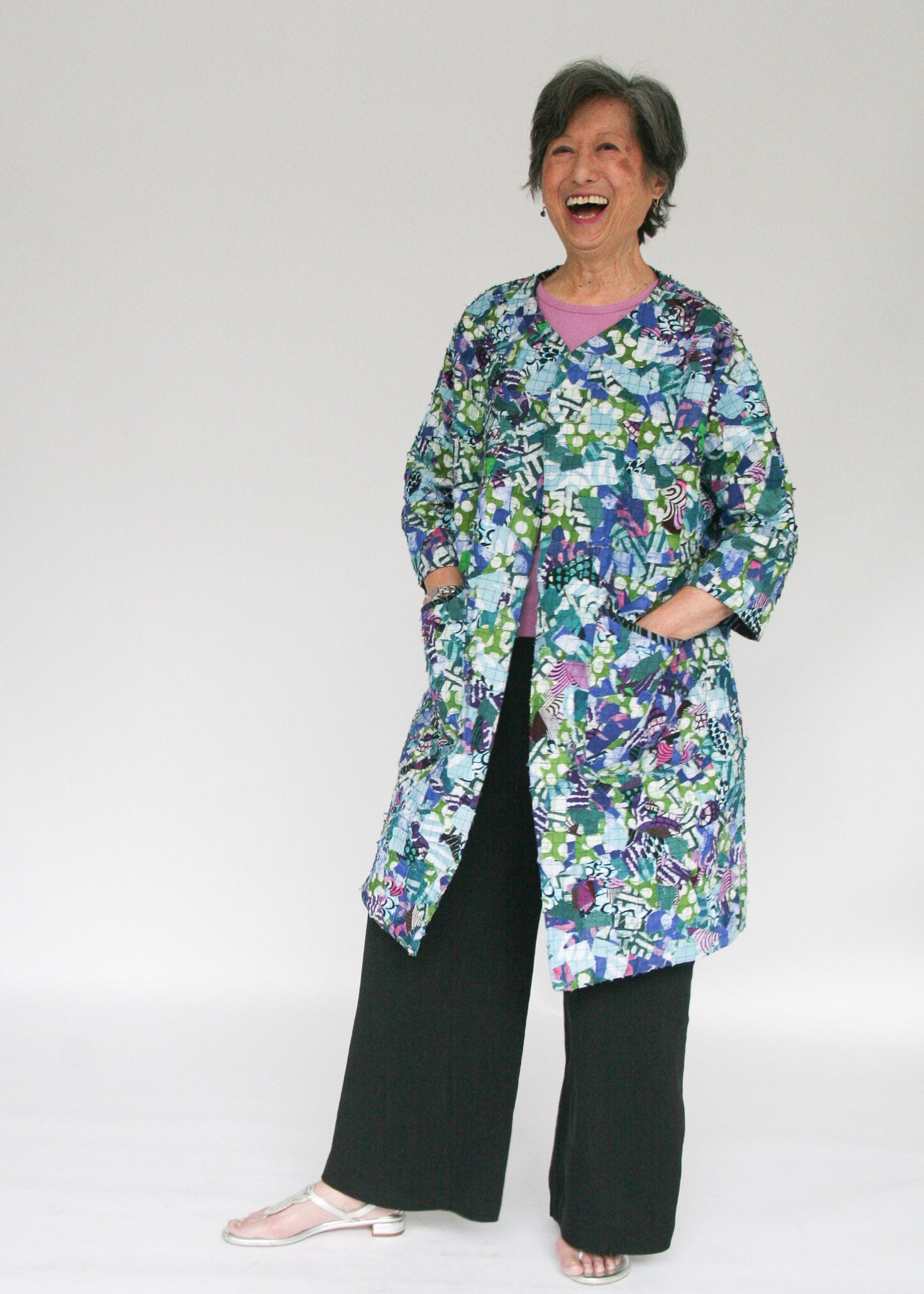 Confetti Open Front Coat – Zuri