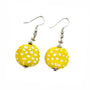 Kazuri Kaleidoscope Lemon Earrings
