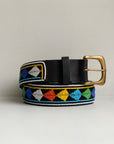 Black and Rainbow beaded belt