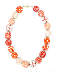 Kazuri Orange Blossom Necklace 22"