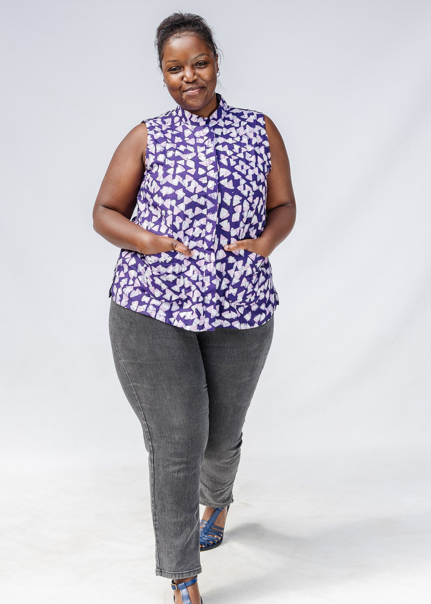 Catchlight Sleeveless Shirt – Zuri