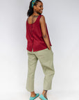 Burgundy Reversible Scoop Tank
