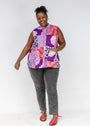 Rooted Patchwork Sleeveless Shirt