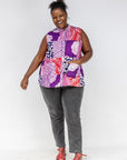 Rooted Patchwork Sleeveless Shirt
