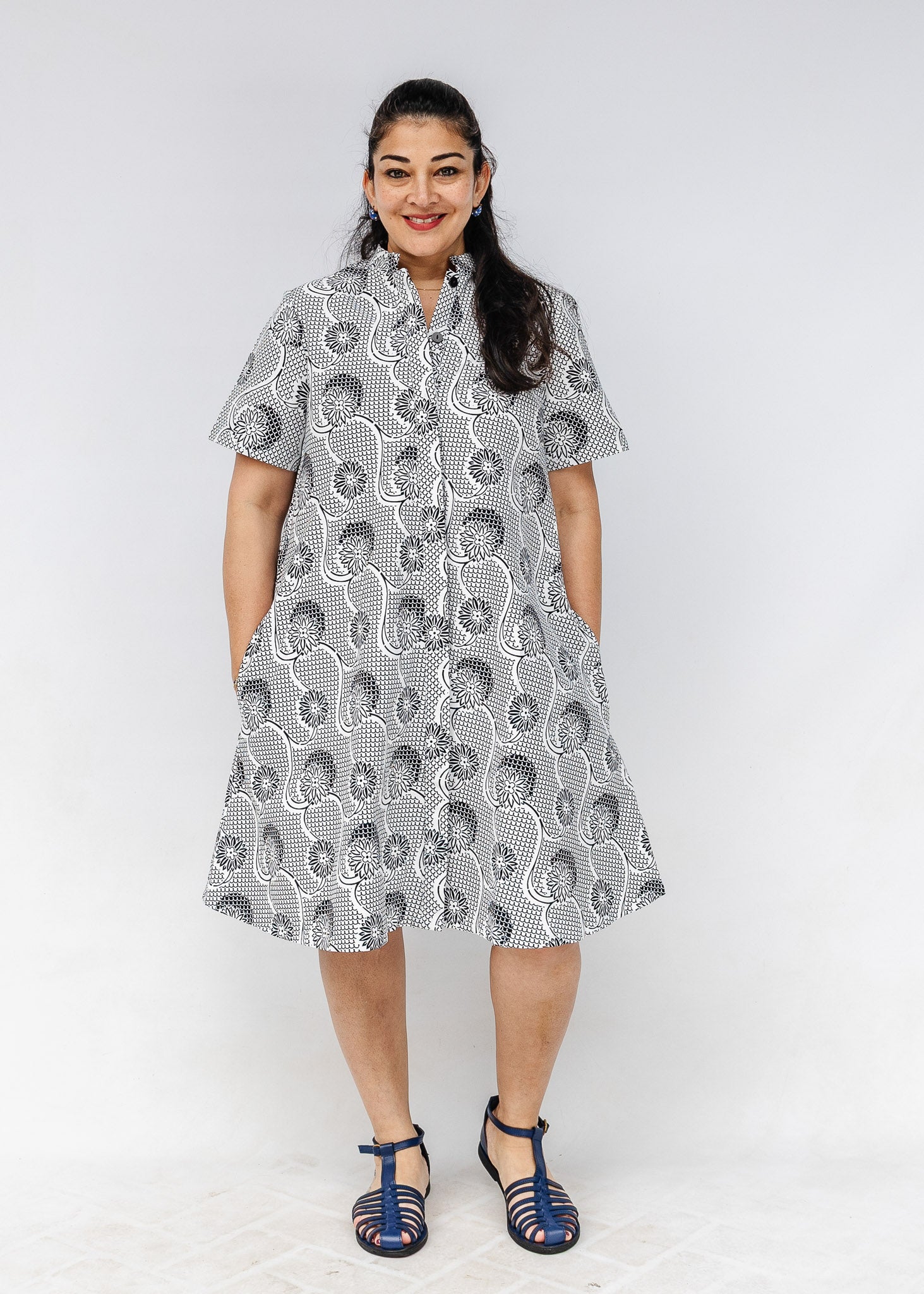 Intermezzo Fitted Short Sleeved Dress – Zuri