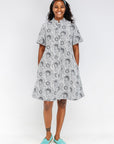 Intermezzo Fitted Short Sleeved Dress