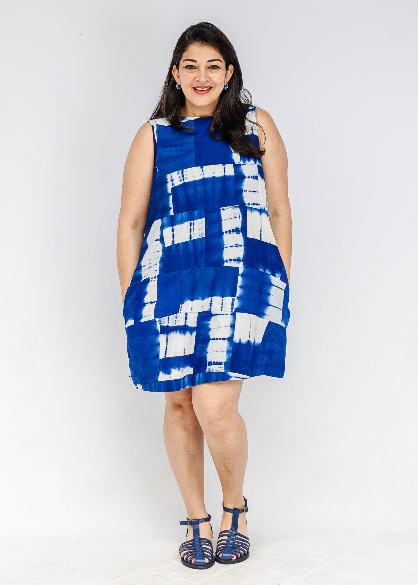 Do the Wave Reversible Patchwork Shift Dress