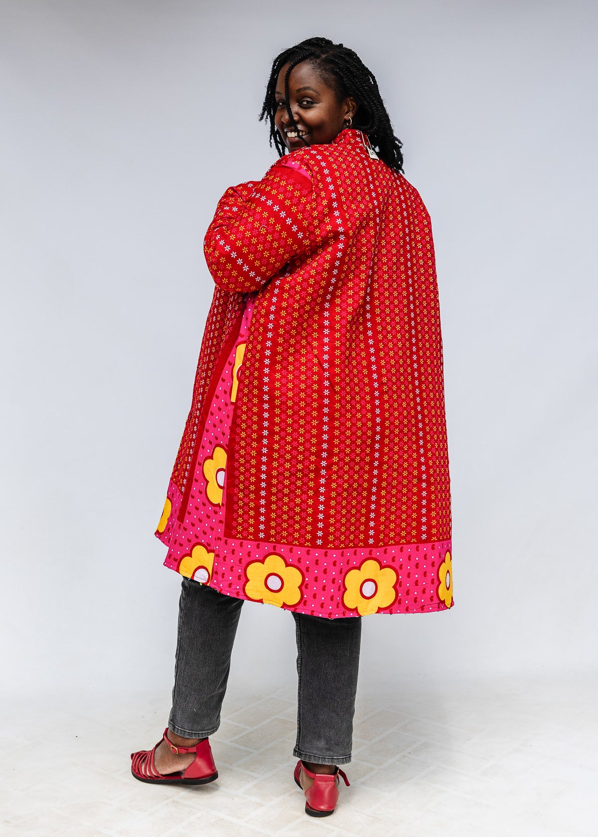 Confetti Reversible Swing Coat