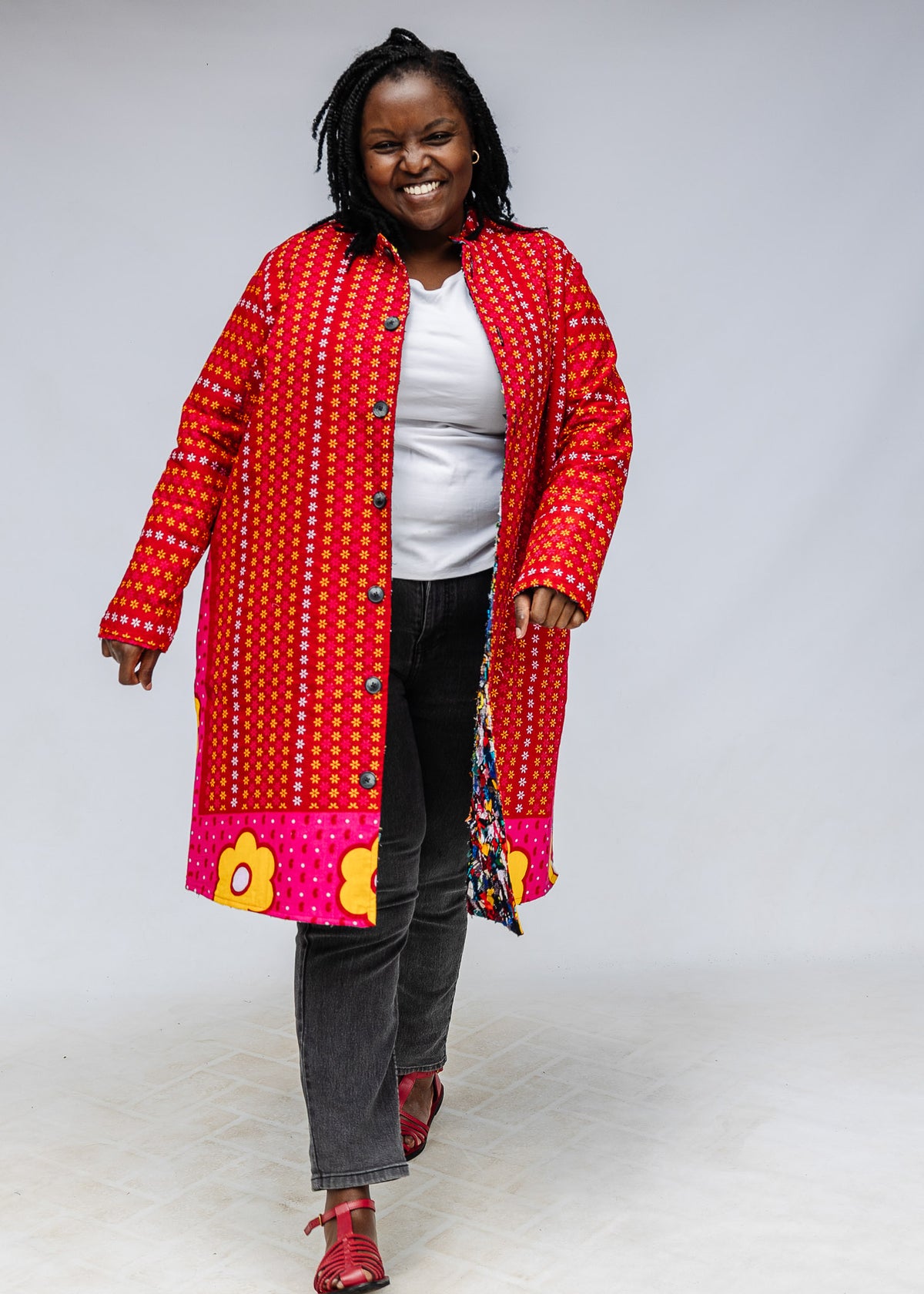 Confetti Reversible Swing Coat