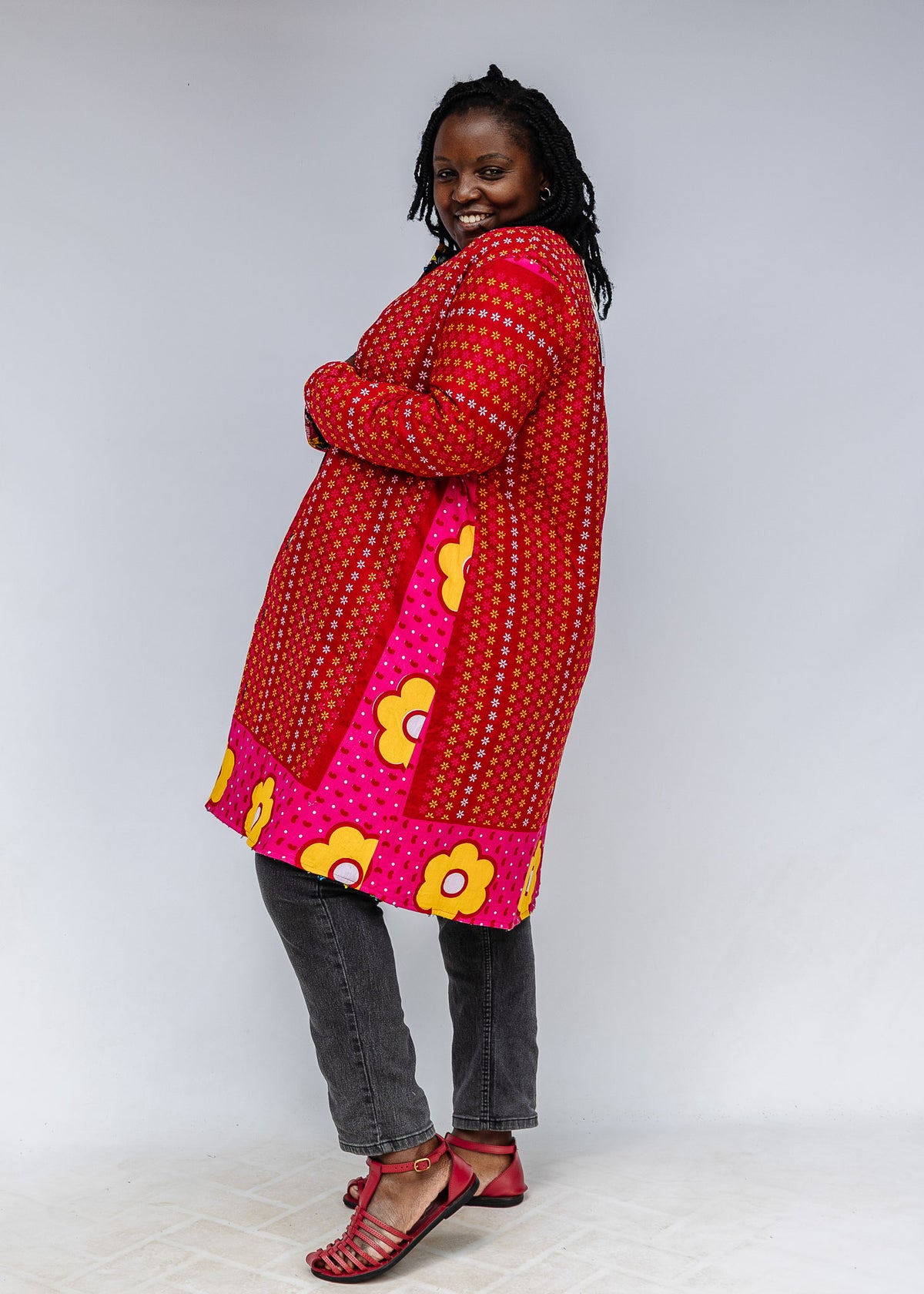 Confetti Reversible Swing Coat