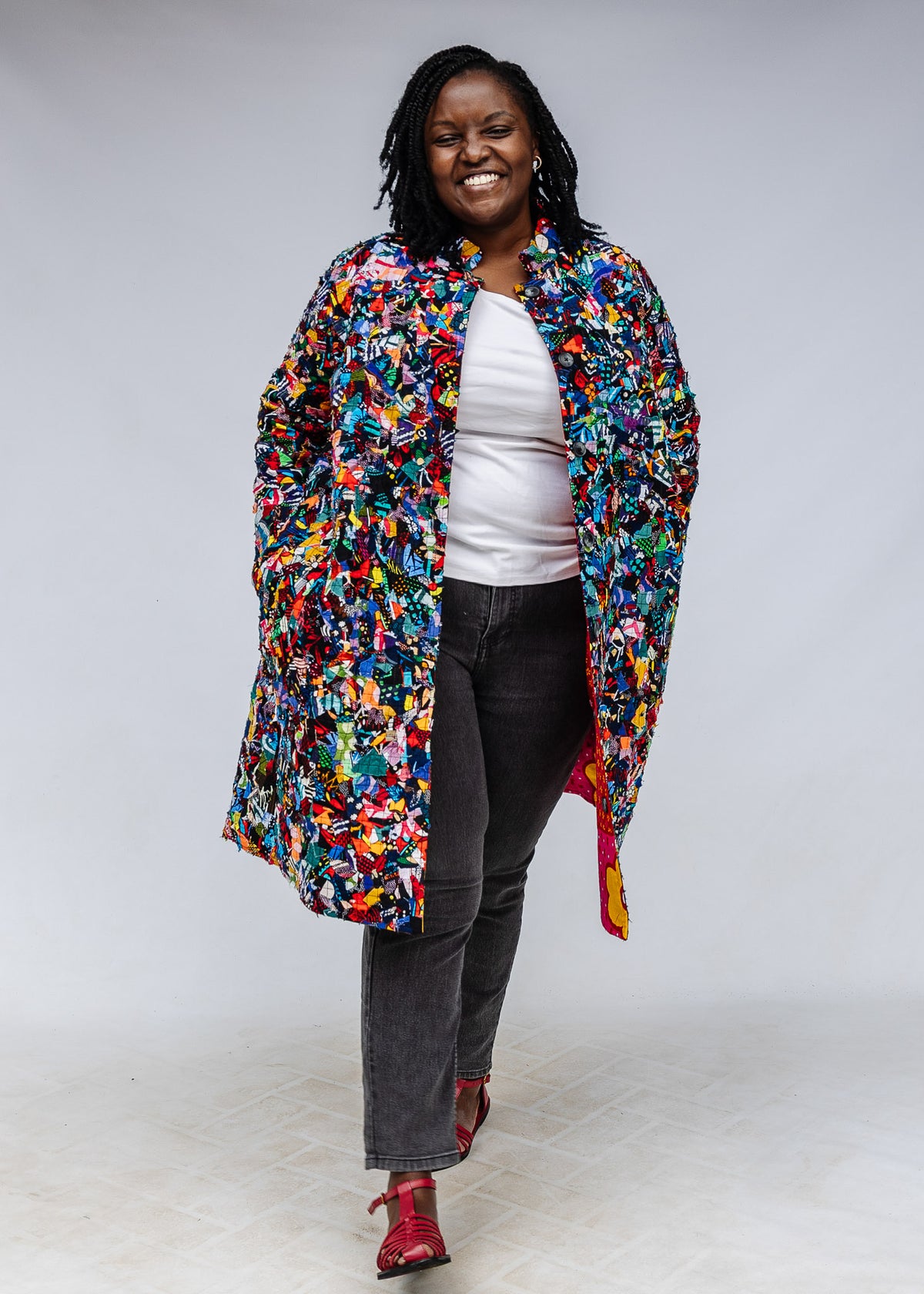 Confetti Reversible Swing Coat