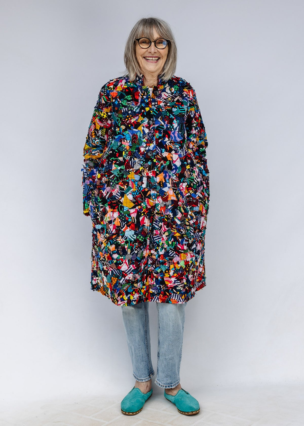 Confetti Reversible Swing Coat
