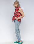 Vermillion Sleeveless Shirt
