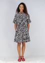 Monochrome Short Sleeved Dress