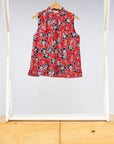 Vermillion Sleeveless Shirt