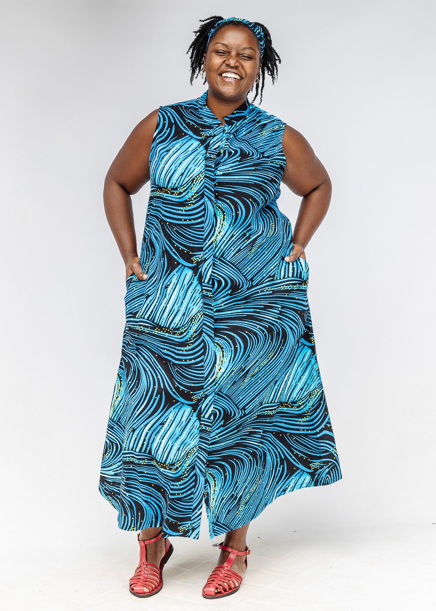 正規品 thetoe Vijzel Dress Whirlpool Maxi – Zuri