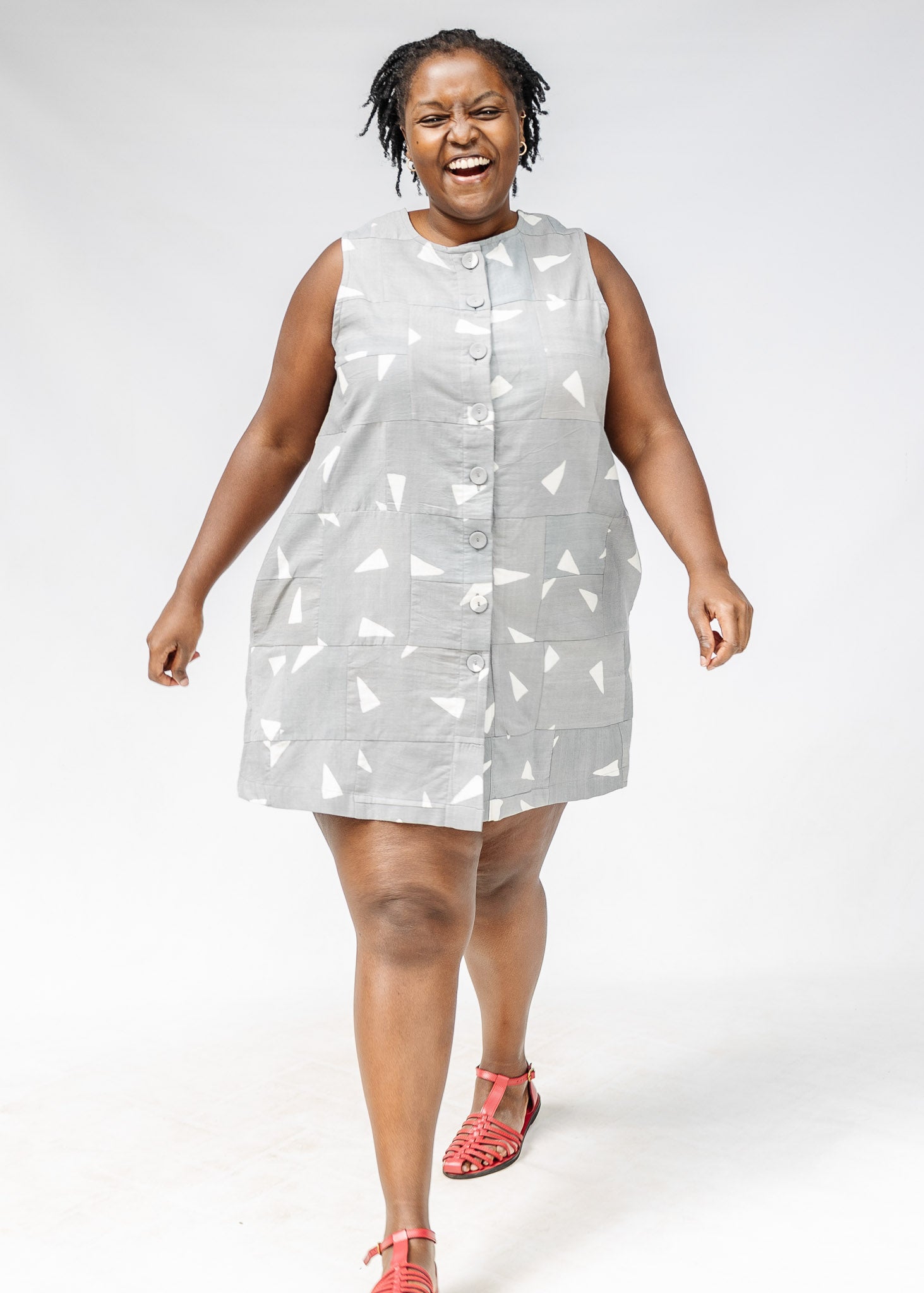 Tip Top Reversible Patchwork Shift Dress