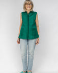Viridian Patchwork Sleeveless Shirt