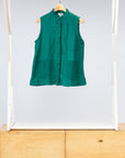 Viridian Patchwork Sleeveless Shirt