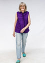 Aubergine Patchwork Sleeveless Shirt