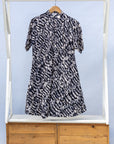Monochrome Short Sleeved Dress