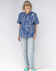 Uplift Relaxed Patchwork Short Sleeved Shirt