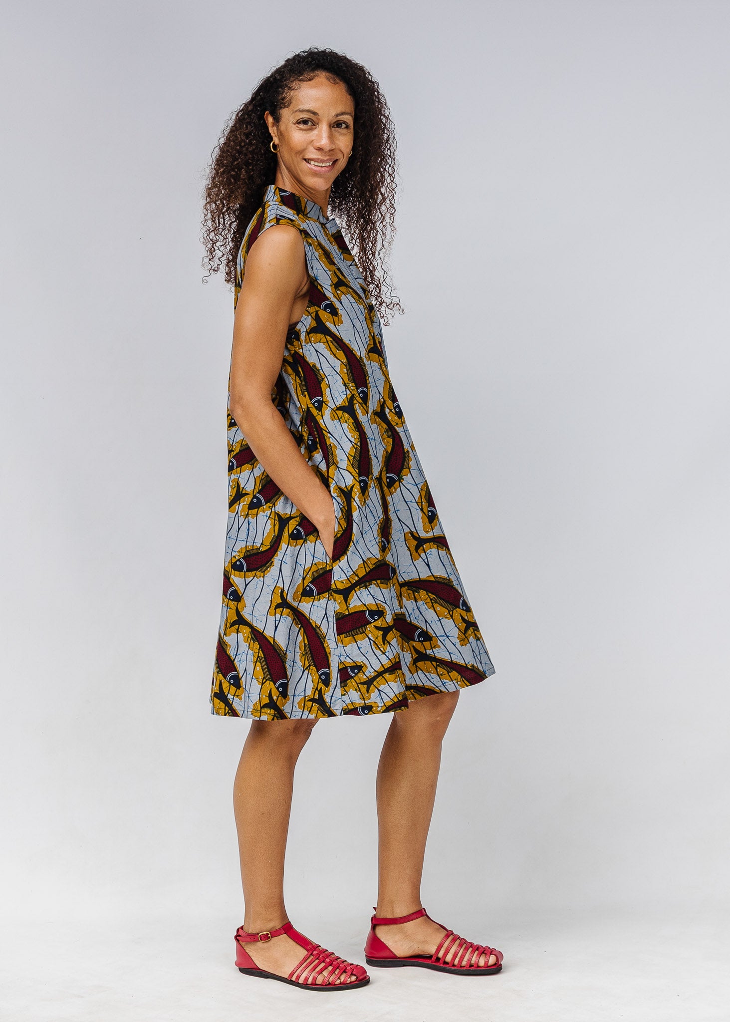 Off the Hook Sleeveless Dress