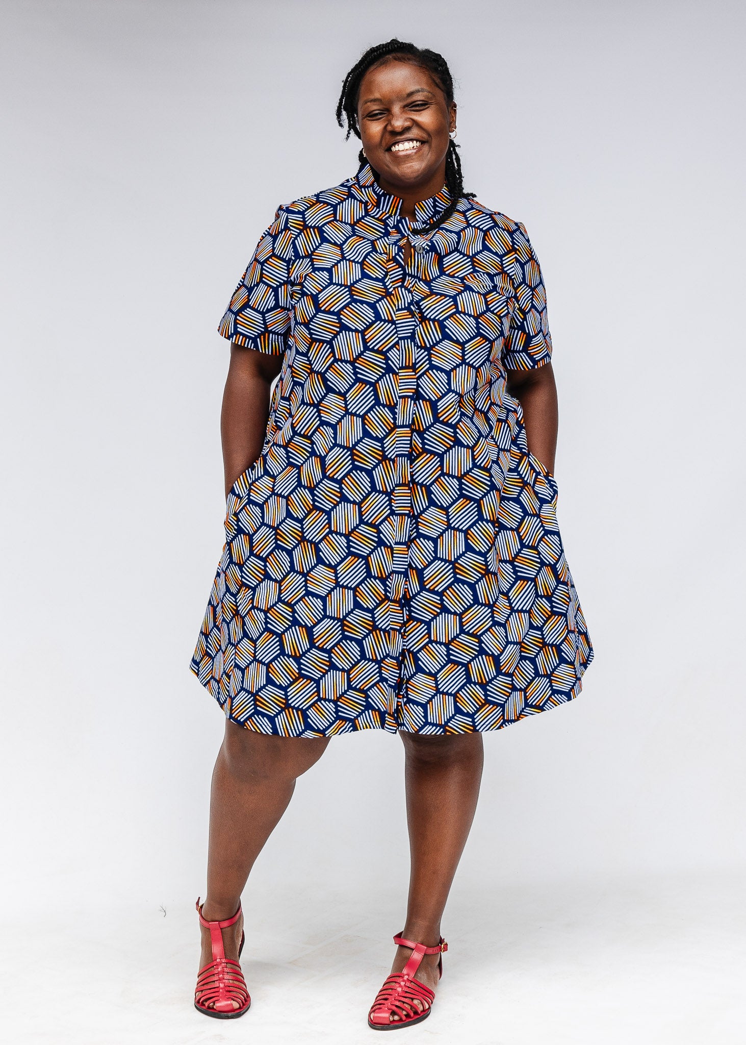 dress Lux Fitted Short Sleeved Dress – Zuri