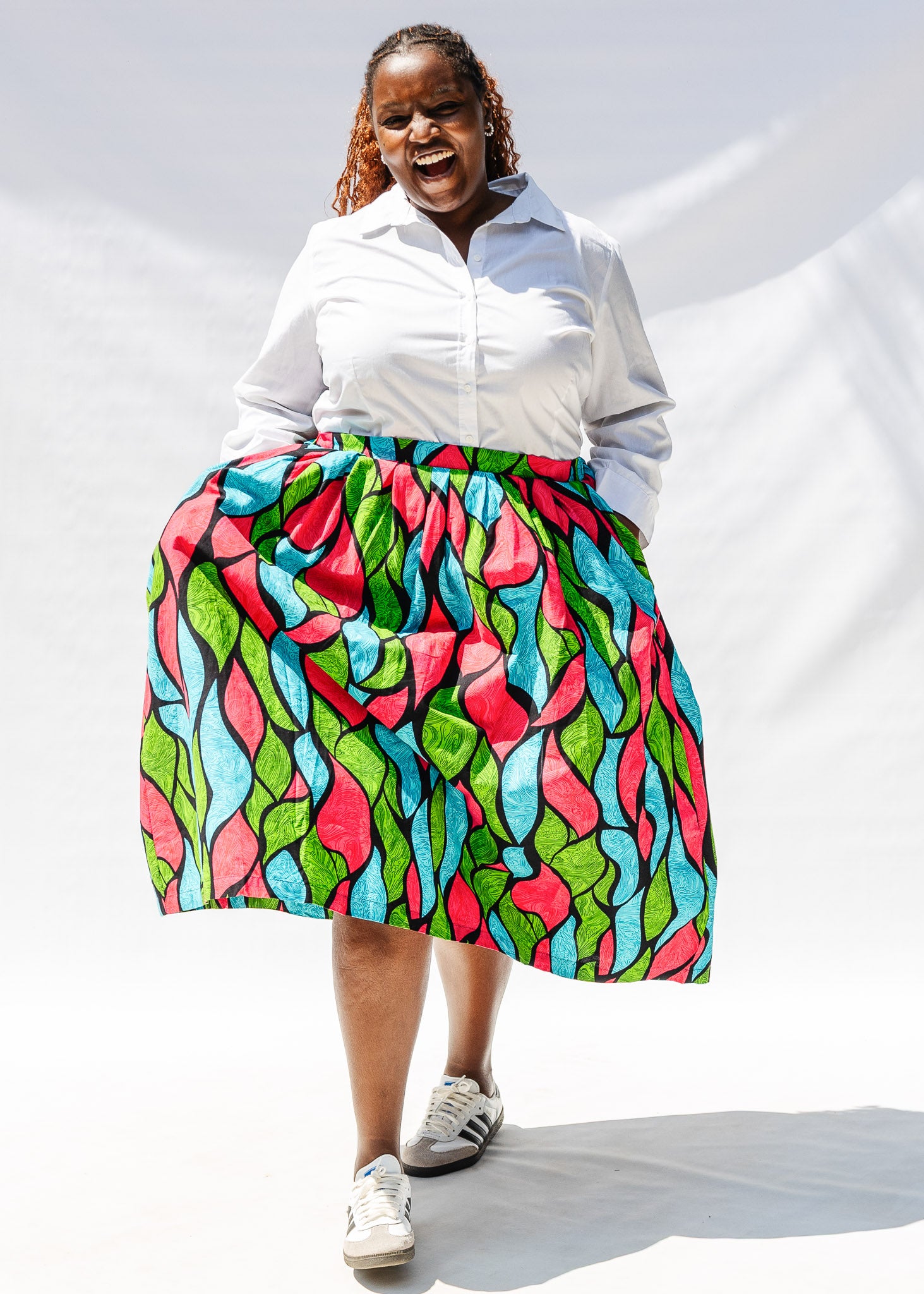 Cloisonne Swing Skirt – Zuri