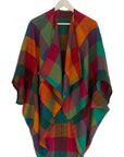Julahas Wool Madras Check Kimono