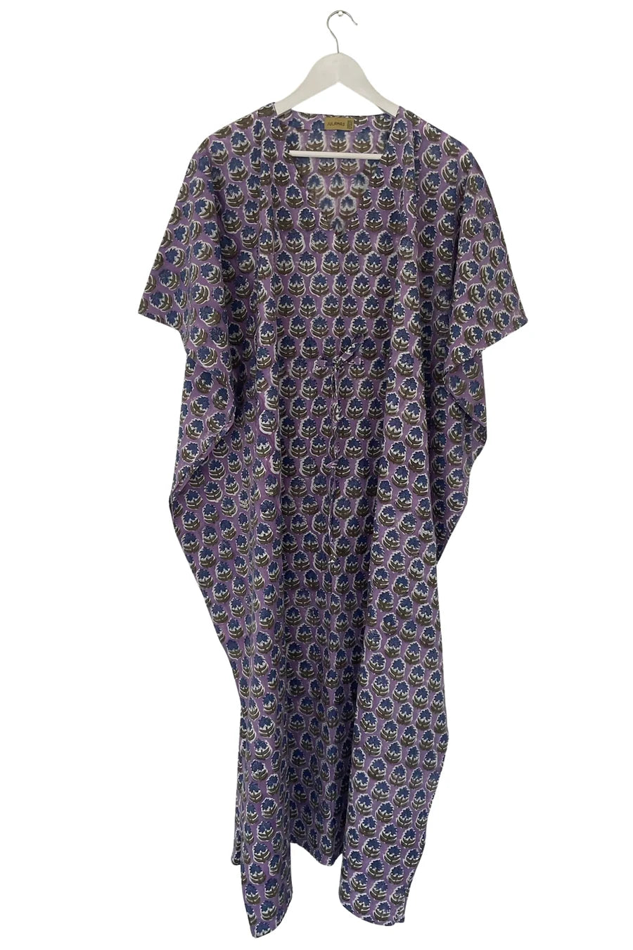 Julahas Blockprint Cotton Kaftan Long