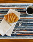 Ethiopian Handwoven Upcycled Fabric Placemat | Set of 2