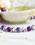Kazuri Purple Match Necklace 18"