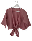 Julahas Linen Wrap Top