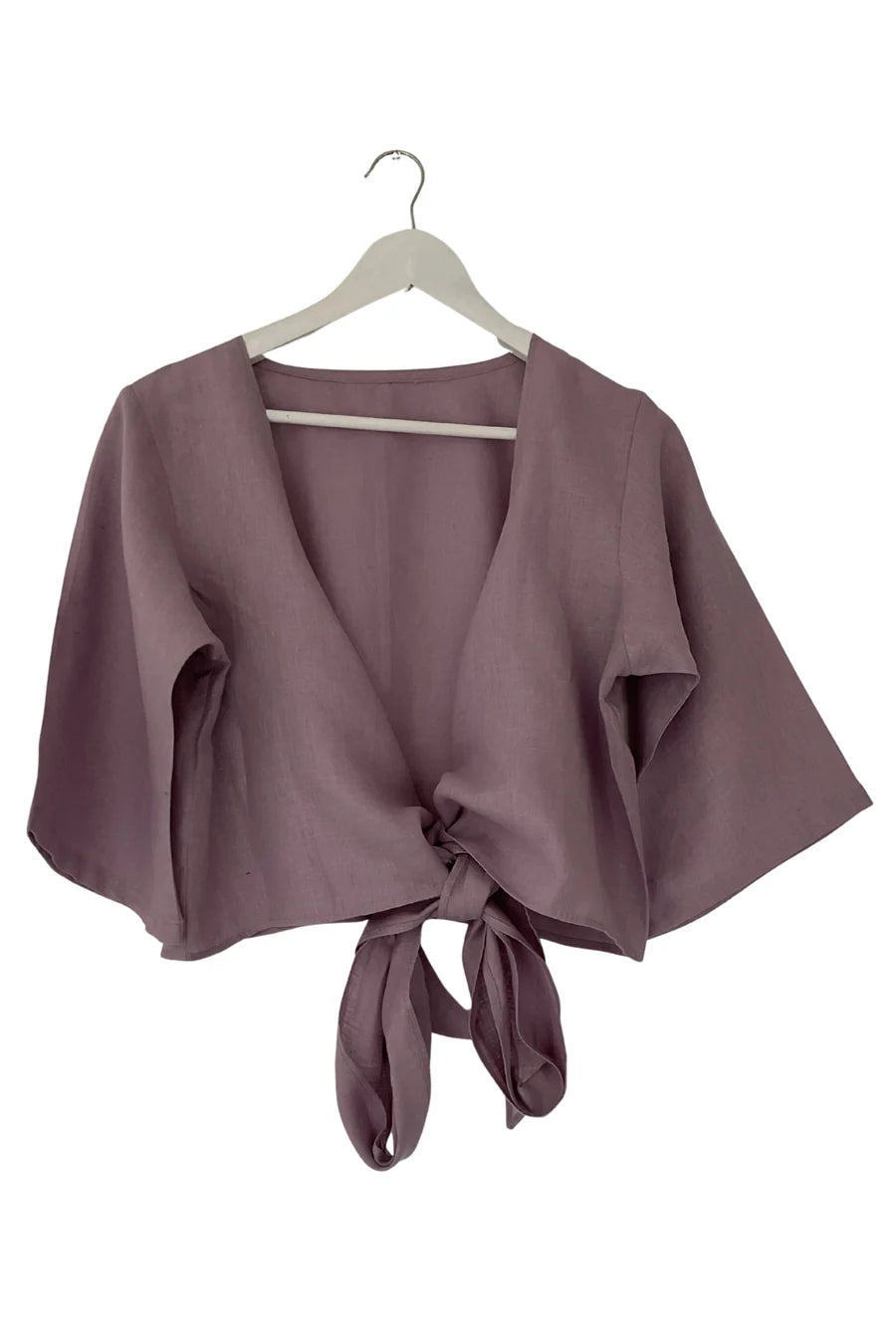 Julahas Linen Wrap Top