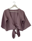 Julahas Linen Wrap Top