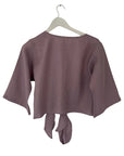 Julahas Linen Wrap Top