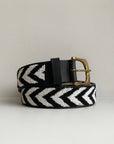 Black and White beaded belt